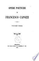 Opere poetiche di Francesco Capozzi