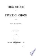 Opere poetiche di Francesco Capozzi