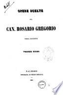 Opere scelte del can. Rosario Gregorio