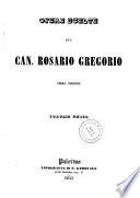 Opere scelte del can. Rosario Gregorio