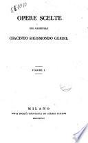 Opere scelte del cardinale Giacinto Sigismondo Gerdil