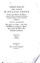 Opere scelte del conte d. Fulvio Testi ...