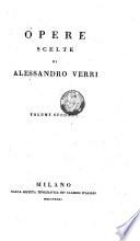 Opere Scelte di A;essandro Verri