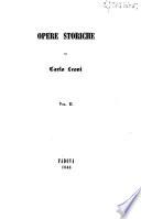 Opere storiche di Carlo Leoni