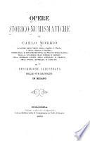 Opere storico-numismatiche