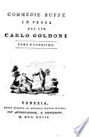 Opere teatrali del sig. avvocato Carlo Goldoni veneziano: con rami allusivi
