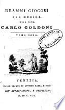 Opere teatrali del Sig. avvocato Carlo Goldoni, Veneziano