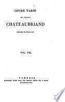 Opere varie del visconte Chateaubriand recate in italiano