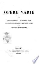 Opere varie di Vincenzo Filicaja ... [et al.]