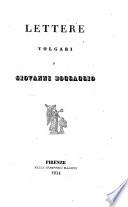 Opere volgari di Giovanni Boccaccio corrette sui testi a penna