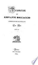 Opere volgari di Giovanni Boccaccio: Decameron [incl. Fiacchi's Lezione, Osservazioni ed Il corbaccio