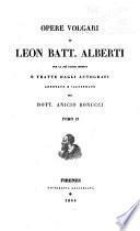Opere volgari di Leon Batt. Alberti