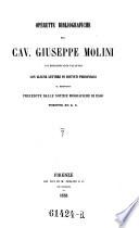 Operette bibliografiche, con alcune lettere di distinti personaggi al medesimo, precedute dalle notizie biografiche di esso scritte