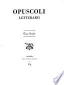 Opuscoli letterarii