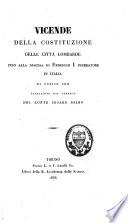Opuscoli per servire alla storia delle città e dei comuni d'Italia