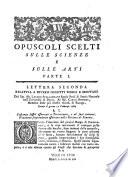 Opuscoli scelti sulle scienze e sulle arti