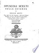 Opuscoli scelti sulle scienze e sulle arti
