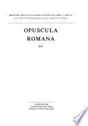 Opuscula Romana