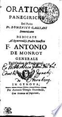 ORATIONI PANEGIRICHE