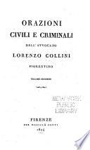 Orazioni civili e criminali