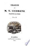 Orazioni di M. T. Cicerone tradotte da diversi