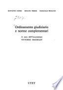 Ordinamento giudiziario e norme complementari