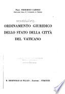 Ordinamento giuridico dello stato della Città del Vaticano