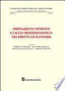 Ordinamento sportivo e calcio professionistico