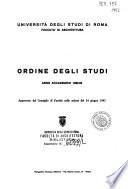 Ordine degli studi