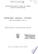 Ordine degli studi