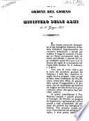 Ordine del giorno del Ministero delle Armi dei 10 giugno 1853