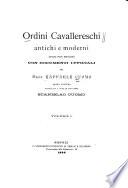 Ordini cavallereschi antichi e moderni divisi per regioni