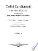 Ordini cavallereschi antichi e moderni