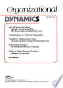 Organizational dynamics