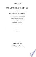 Organo dell'arte medica del Dr. Samuele Hahnemann