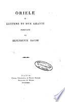 Oriele o lettere di due amanti