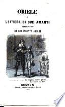 Oriele, o Lettere di due amanti
