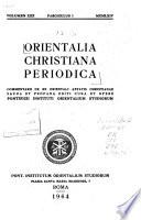 Orientalia christiana periodica