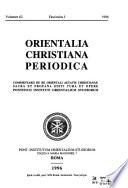 Orientalia christiana periodica