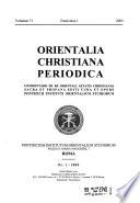 Orientalia christiana periodica