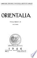 Orientalia commentarii de rebus assyro-babylonicis, arabicis, aegyptiacis