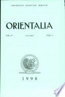 Orientalia