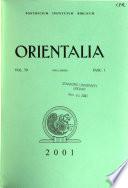 Orientalia