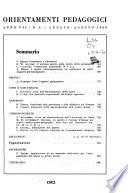 Orientamenti pedagogici