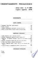 Orientamenti pedagogici