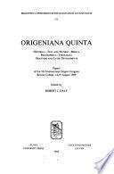 Origeniana ...