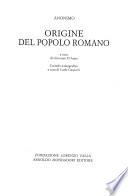 Origine del popolo romano