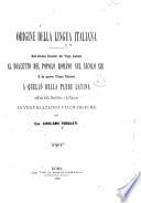 Origine della lingua italiana