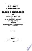 Origine e mirabili effetti della croce o medaglia di S. Benedetto