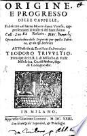 Origine E Progresso Delle Cappelle, Fabricate nel Sacro Monte sopra Varese, rappresentanti li Misteri del Sanctissimo Rosario
